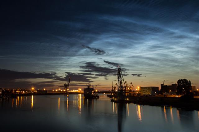 Noctilucent Clouds And Nightly Port