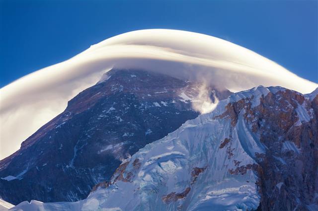 Mount Everests Lenticular Cloud