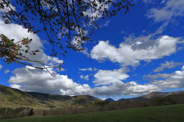 Clouds And Sky In Pyrenean Landscape