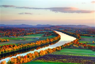 Connecticut River In Autumn