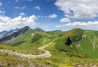 Hiking Trail In The Allgau Alps