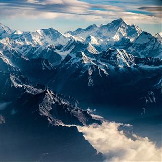 Mountain Peak In Nepal Himalaya