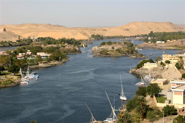 The Nile River At Aswan Egypt
