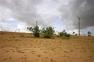 Wind Power Plants At Thar Desert