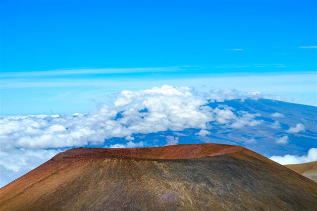 Volcanic Crater On Mauna Kea Hawaii