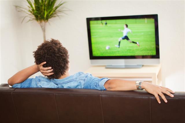 Person Watching Television