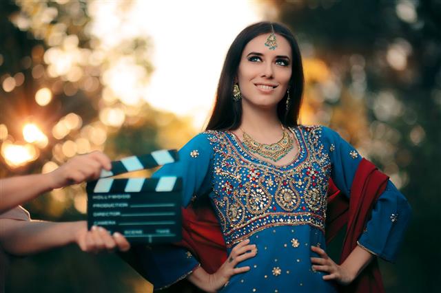 Bollywood Actress Wearing An Indian Outfit