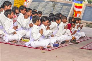 Young Children Praying