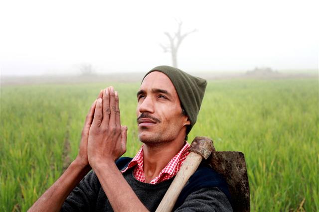 Farmer Praying To God