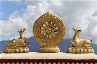 Golden Dharma Wheel