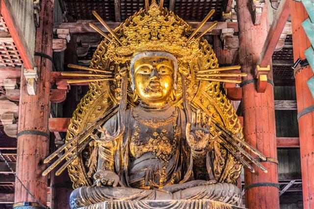 Buddha Statue At Todaiji