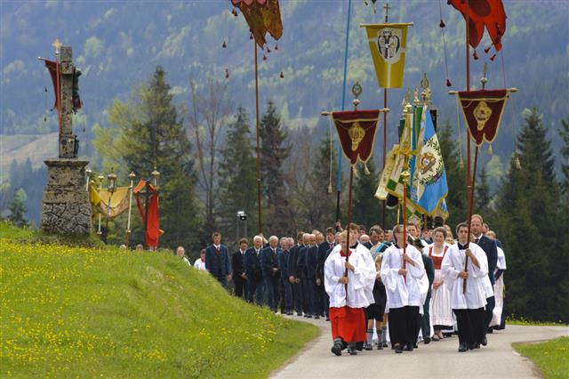 Catholic Procession In Bavaria