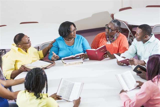 African American Bible Study Meeting