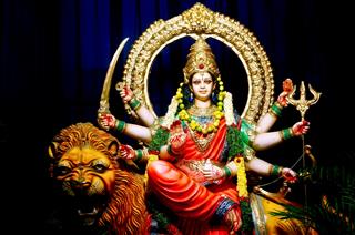 Fiery Indian Goddess Lakshmi