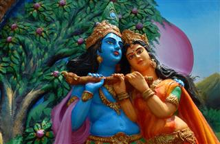 Hindu God Krishna And Goddess Radha
