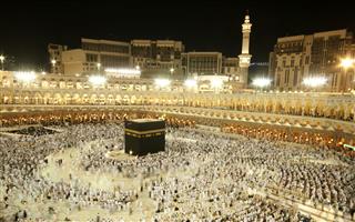 Pilgrims Circumambulate The Kaaba
