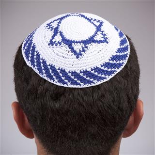 Jewish Man Head With Yarmulke