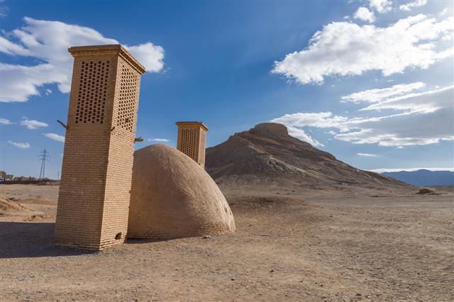 Zoroastrian Tower Of Silence In Yazd