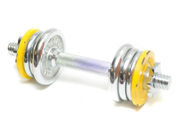Yellow Dumbbells Hand Weights