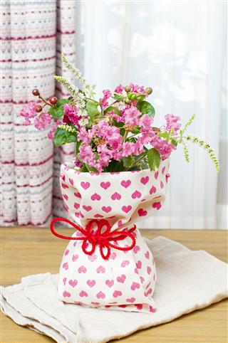 Bouquet Of Pink Crepe Myrtle