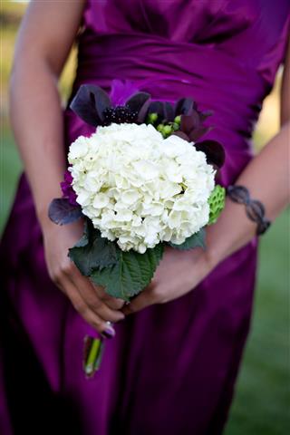 Bridesmaid With Bouquet