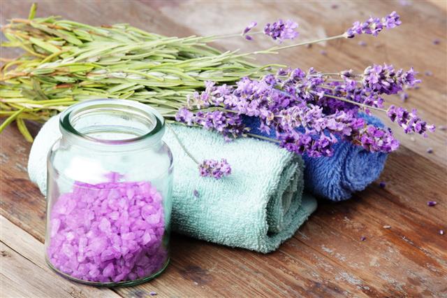 Lavender With Spa Material
