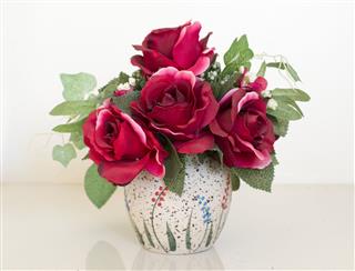 Roses In A Pot