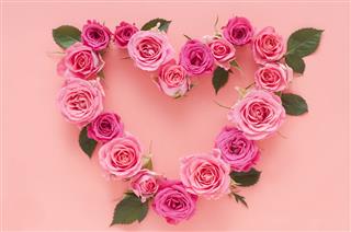 Heart Shape Rose Arrangement