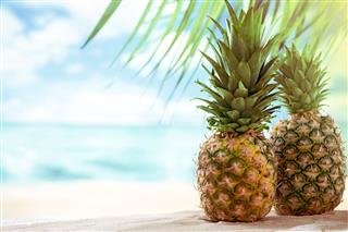 Pineapples On The Beach