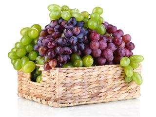 Ripe Green And Purple Grapes