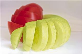 Sliced Cucumber And Tomato