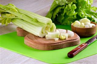 Celery Stalks On The Kitchen