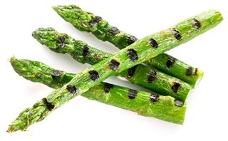 Grilled Shoots Of Asparagus