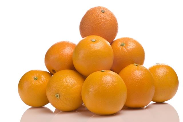 Stack Of Fresh Oranges