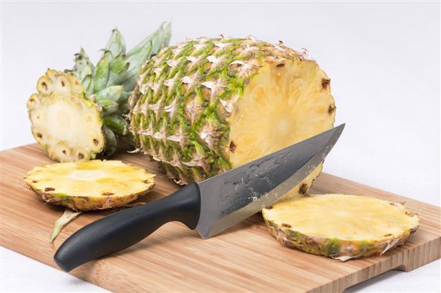 Cutting Of Pineapple