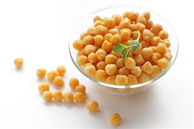 Bowl With Boiled Chickpeas