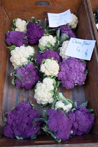 White and Purple Cauliflower
