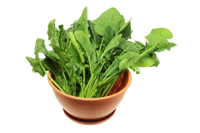 Spinach With Pot