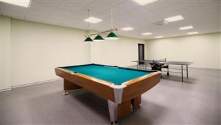 Snooker Table In Recreation Room