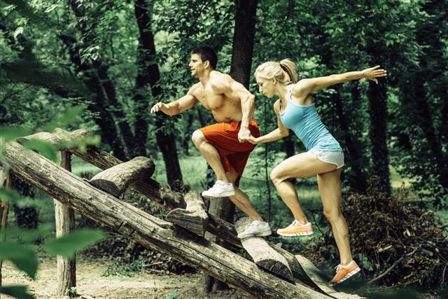 Fitness Couple Outdoors