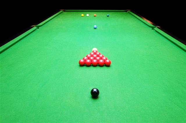 Snooker Balls And Table