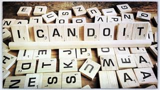 I Can Do It In Scrabble Letters