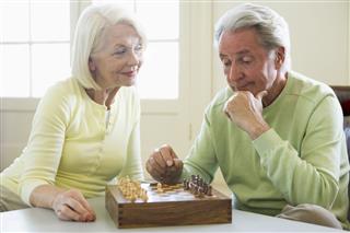 Couple Playing Chess