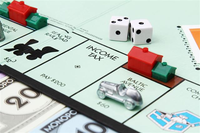 Income Tax On Monopoly Board Game
