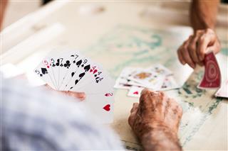 Old People Playing Cards