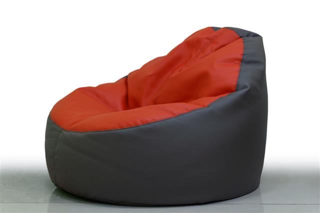 Red Brown Pouffe