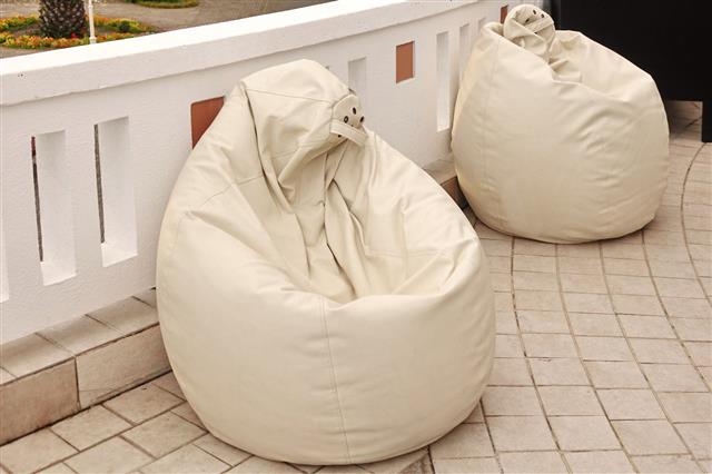 Leather White Bean Bag Chairs