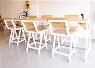 Long Wooden Table And Chairs