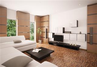 Living Room With Wooden Floor