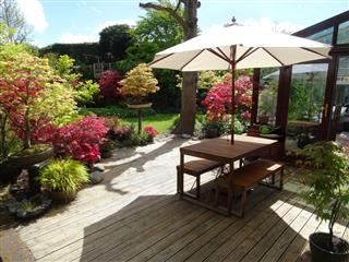 Beautiful Garden With Table